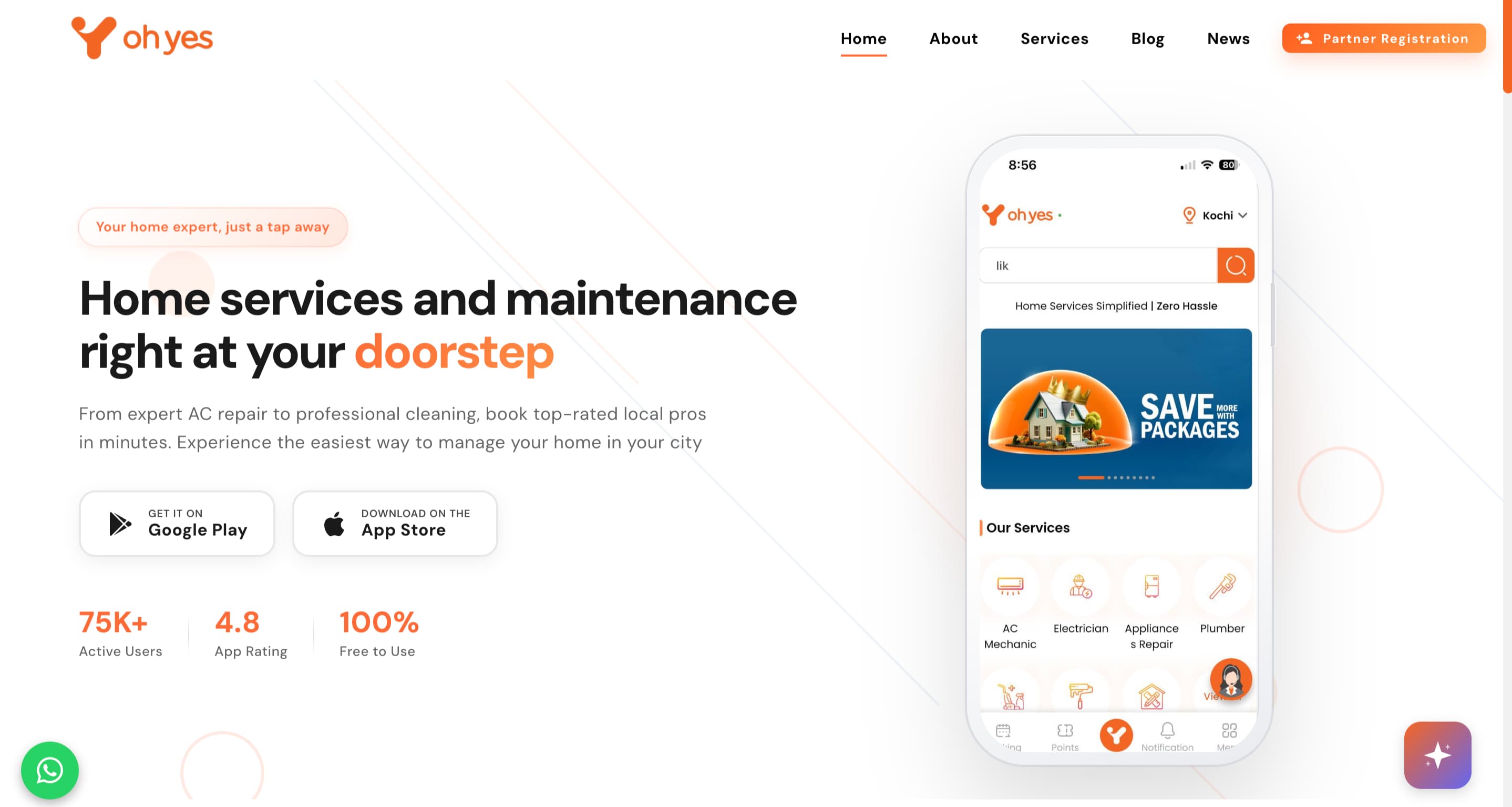 Oh Yes World website preview