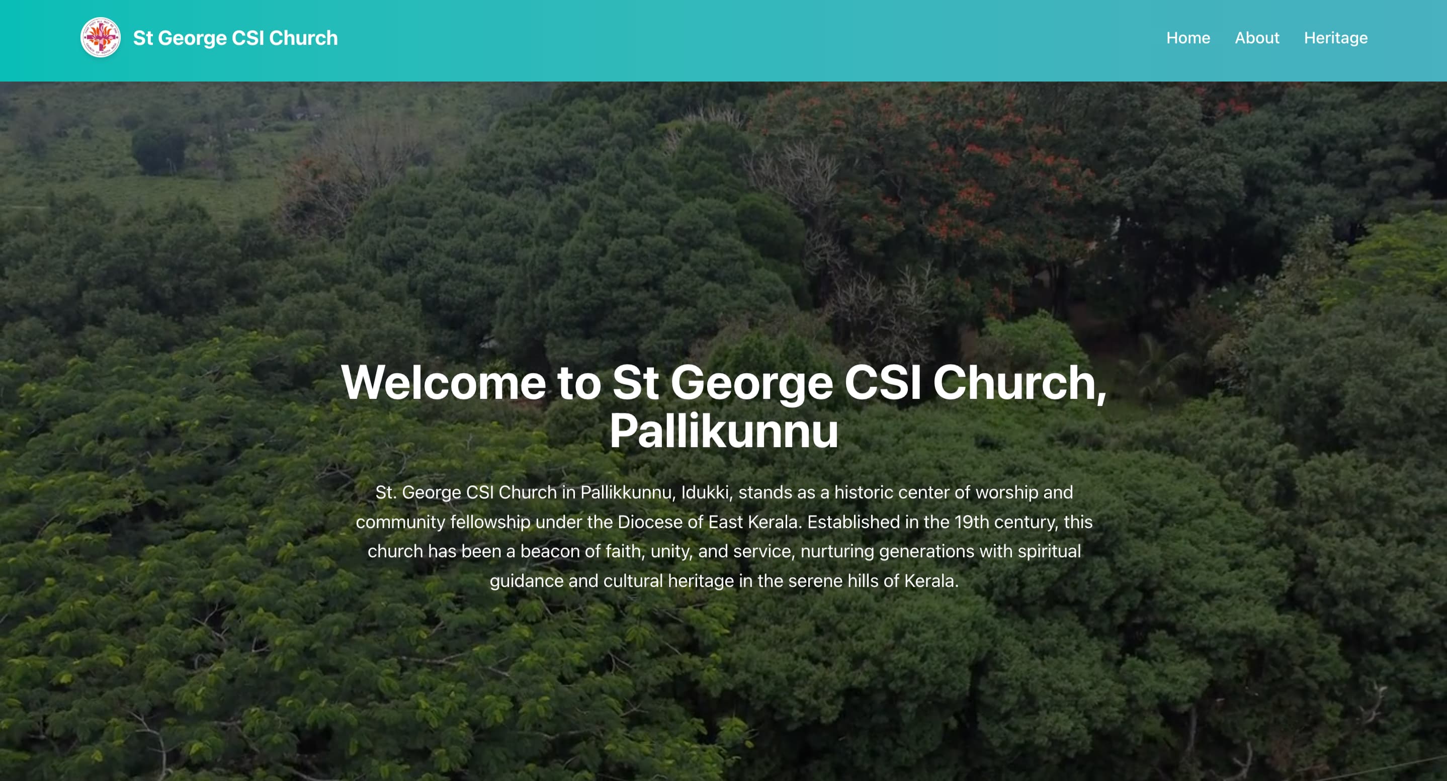 St George CSI Church website preview